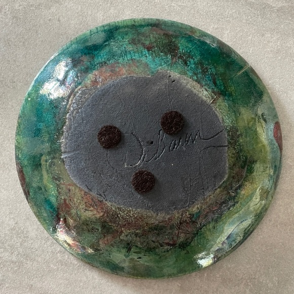 Handmade ceramic raku pottery dish or bowl southwestern - Picture 6 of 7